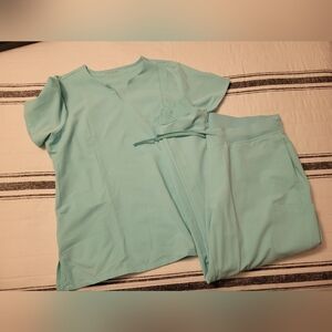 Mandala Scrub Set, Seafoam Green